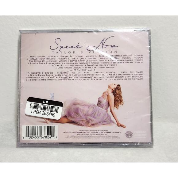 Taylor Swift Speak Now Taylor's Version 2 Disk CD 2022 Brand New - Picture 3 of 6